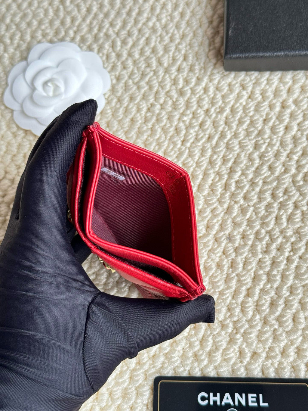 Quilted Lambskin Card Holder