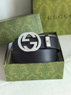 Men’s Interlocking Double Buckle Reversible Belt — 3.8 cm