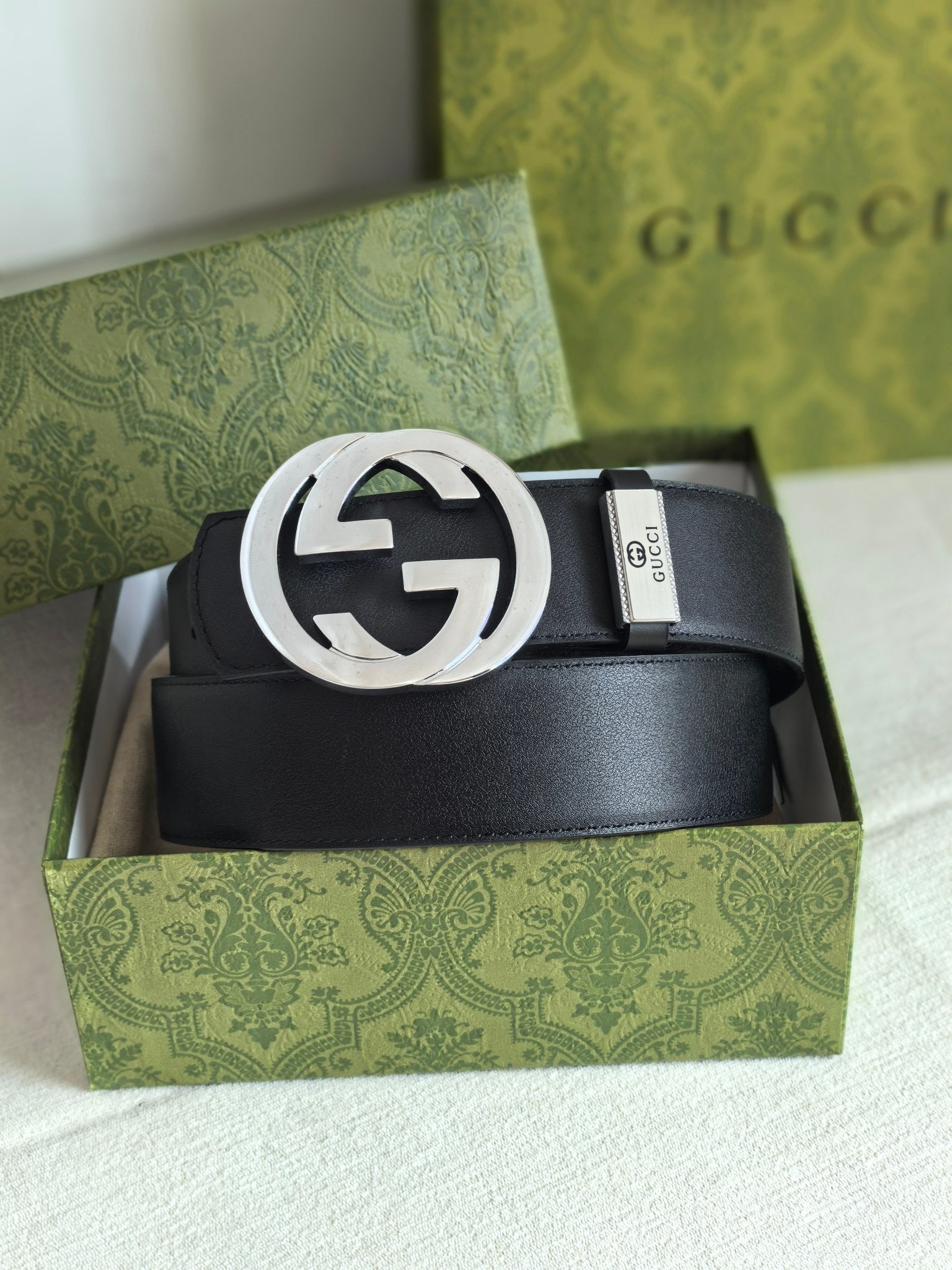 Men’s Interlocking Double Buckle Reversible Belt — 3.8 cm