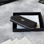 Lychee-Grain Zip Coin Purse (Premium Quality)