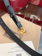 Premium Leather Belt – Signature Buckle Edition