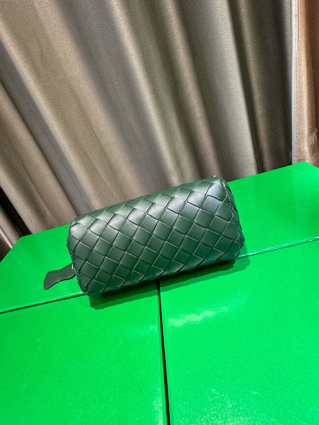 Woven Leather Concert Pouch