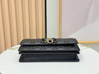 D Bow Top Handle Crossbody Bag