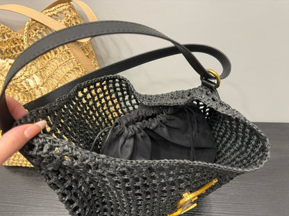 Y*S*L Handcrafted Crochet Net Shoulder Bag