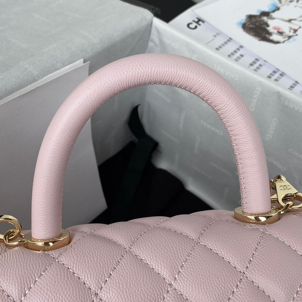 Mini Top Handle Flap Bag (𝑐𝑜𝑐𝑜 ℎ𝑎𝑛𝑑𝑙𝑒)