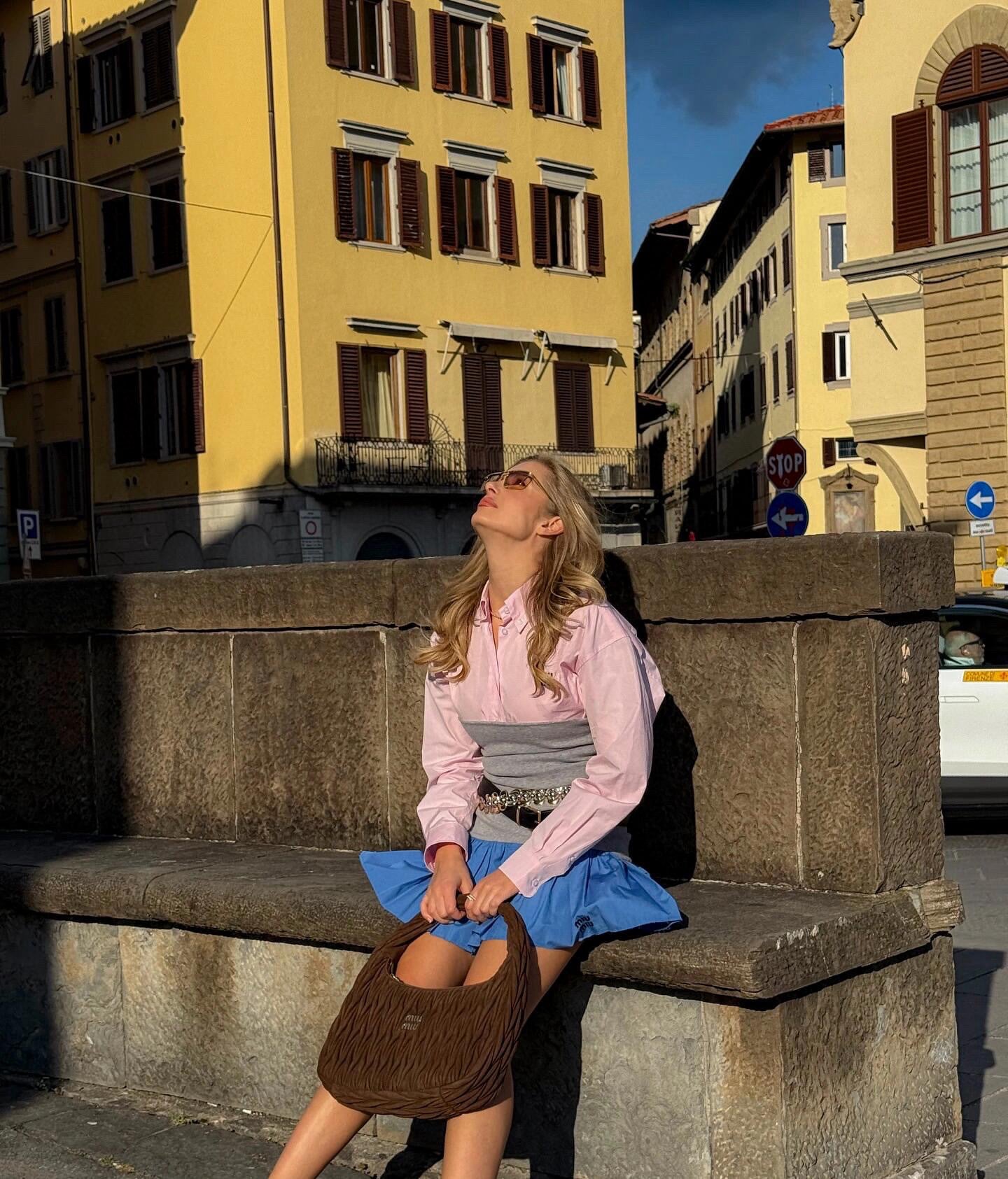 Quilted Suede-Lambskin Shoulder Bag