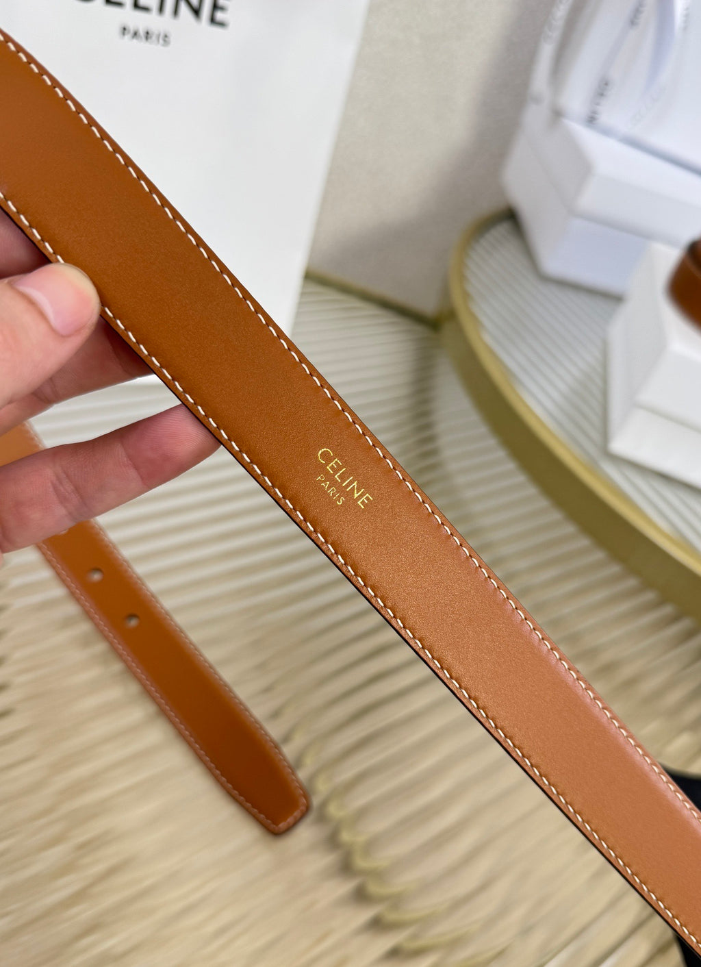Triomphe Buckle Belt — 25mm
