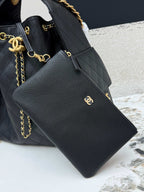 Caviar Leather Hobo Bag | 25C | Large | Premium quality|