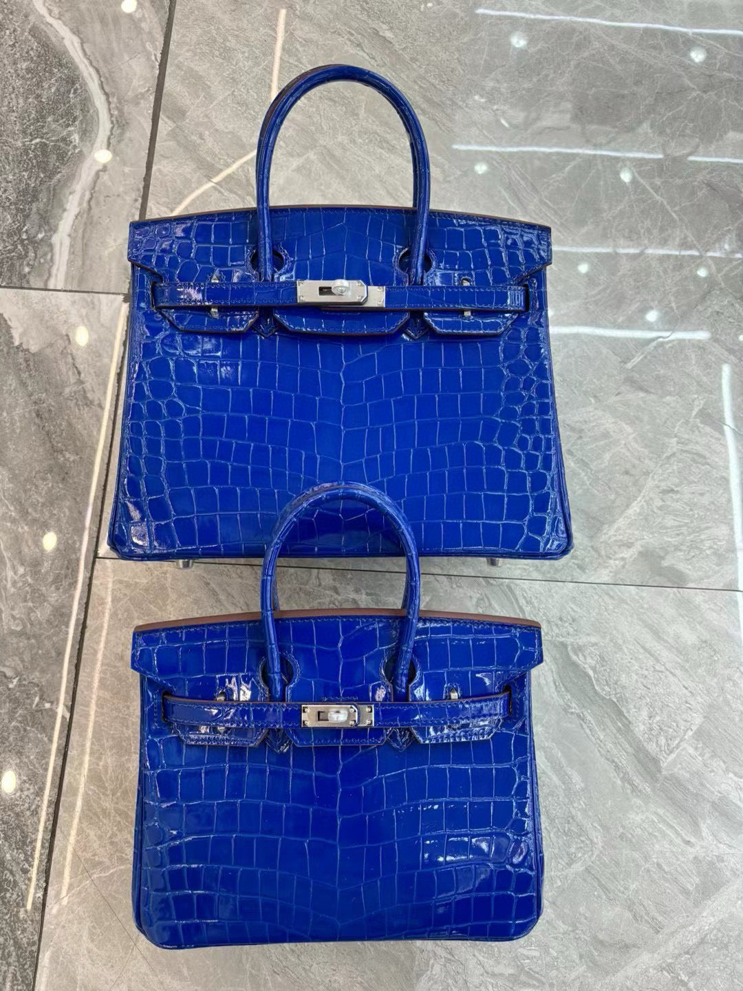 Her*mes Crocodile Pattern Birkin Bag