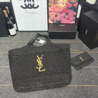 ICARE Woven Raffia Logo Tote (Premium Quality )