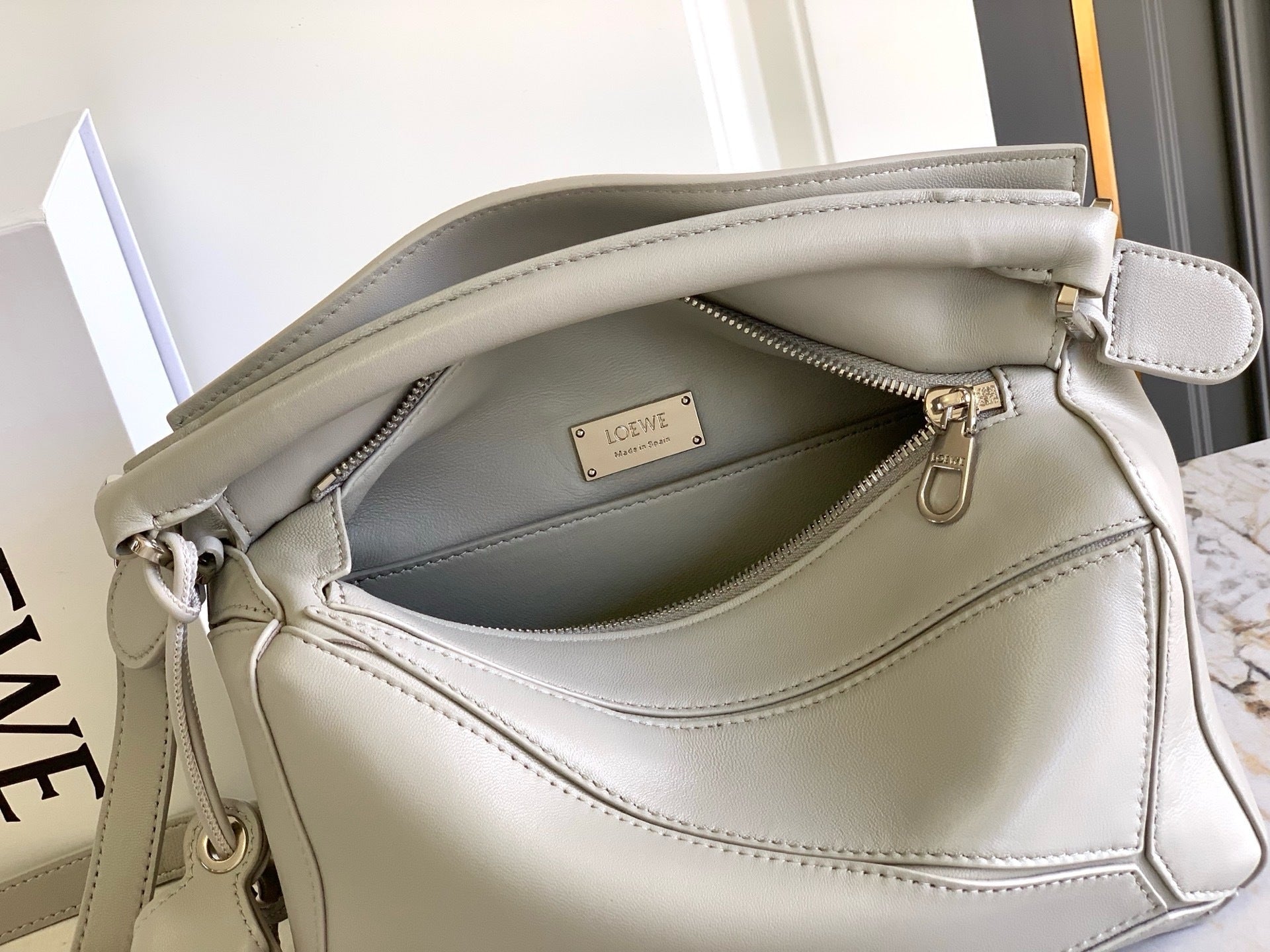 Premium Lambskin Geometric Puzzle Bag [Premium Quality]