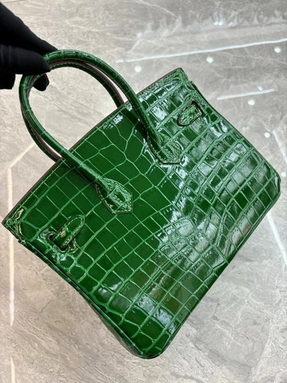 Her*mes Crocodile Pattern Birkin Bag