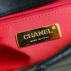 19 Bag | Goatskin Leather | 24K Gold-Tone Hardware | Medium 30cm (Premium Quality )