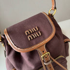 Premium Canvas &  Calfskin College-Style Backpack – JKS