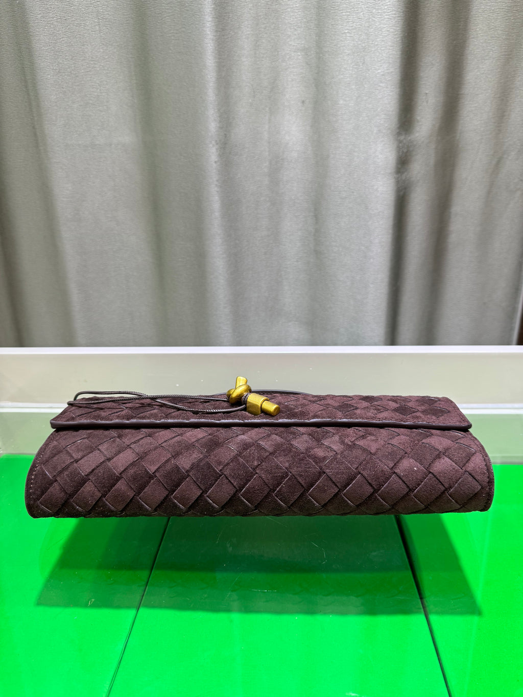 Frosted Leather Evening Handbag