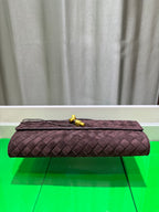 Frosted Leather Evening Handbag