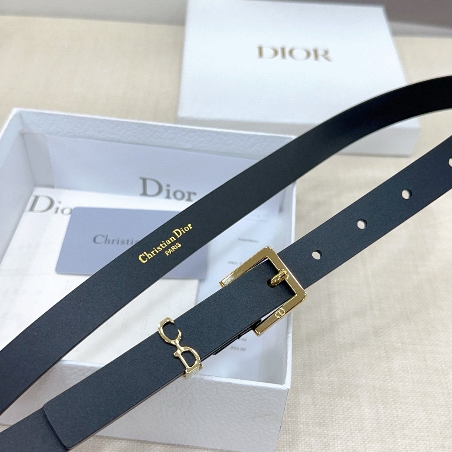 Slim Reversible Leather Waist Belt – 2.0cm