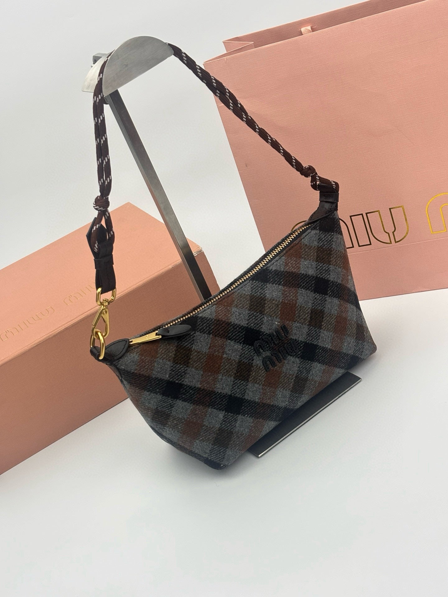 Plaid Mini Lunch Box Bag – Autumn/Winter Limited Edition