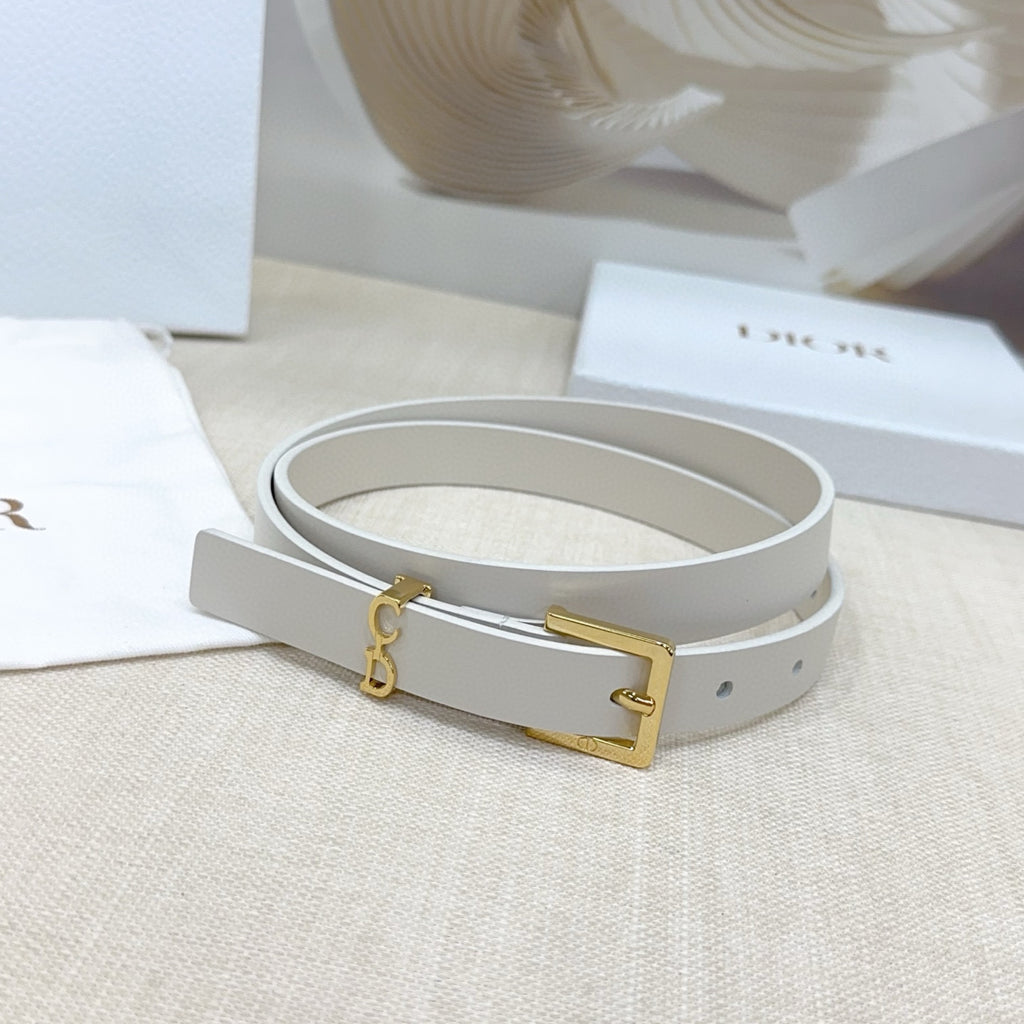 Slim Reversible Leather Waist Belt – 2.0cm