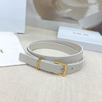 Slim Reversible Leather Waist Belt – 2.0cm