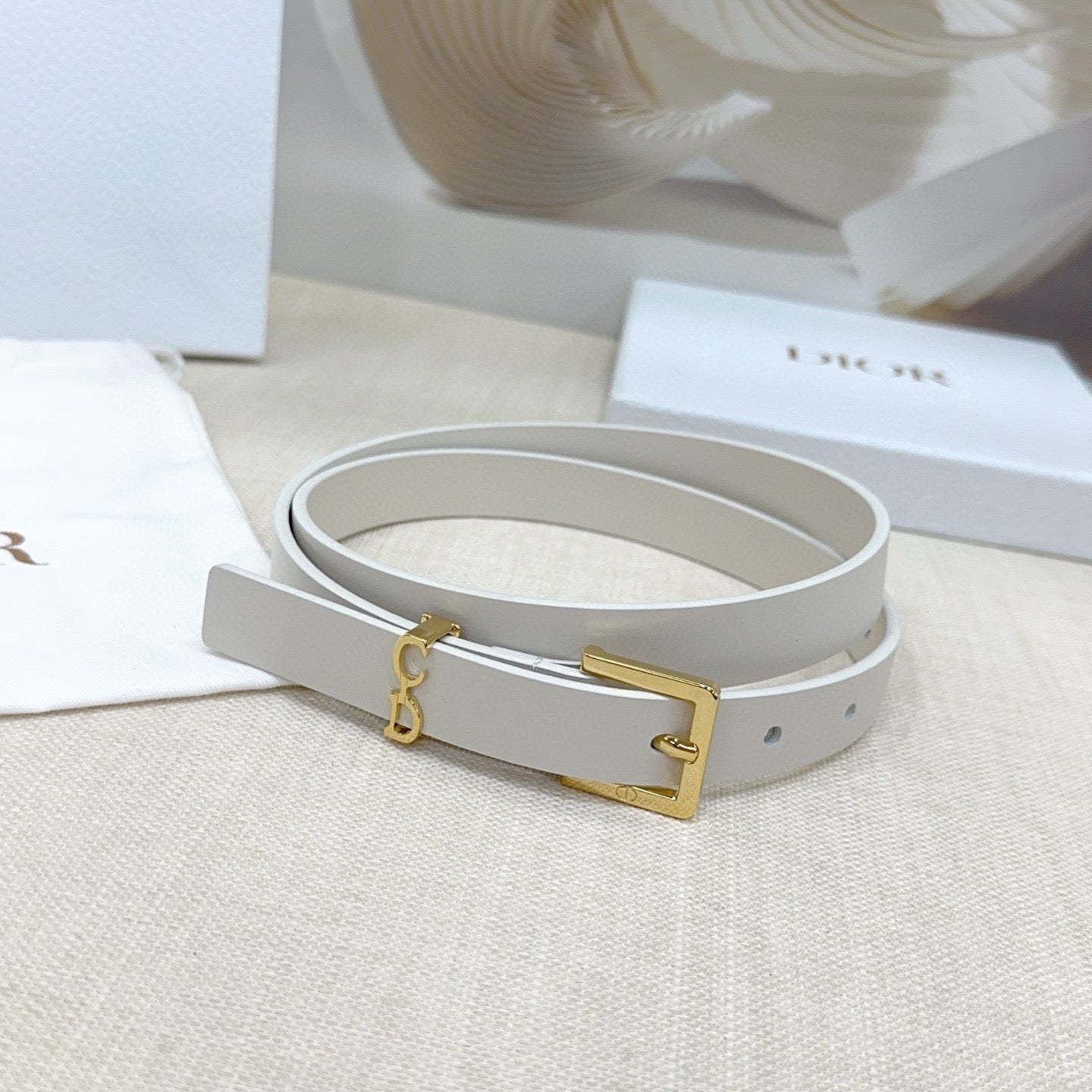 Slim Reversible Leather Waist Belt – 2.0cm