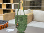 Handcrafted Raffia & Leather Tote  (Premium Quality)