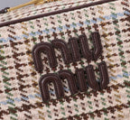 Houndstooth Structured Shoulder Bag (Premium Quality)