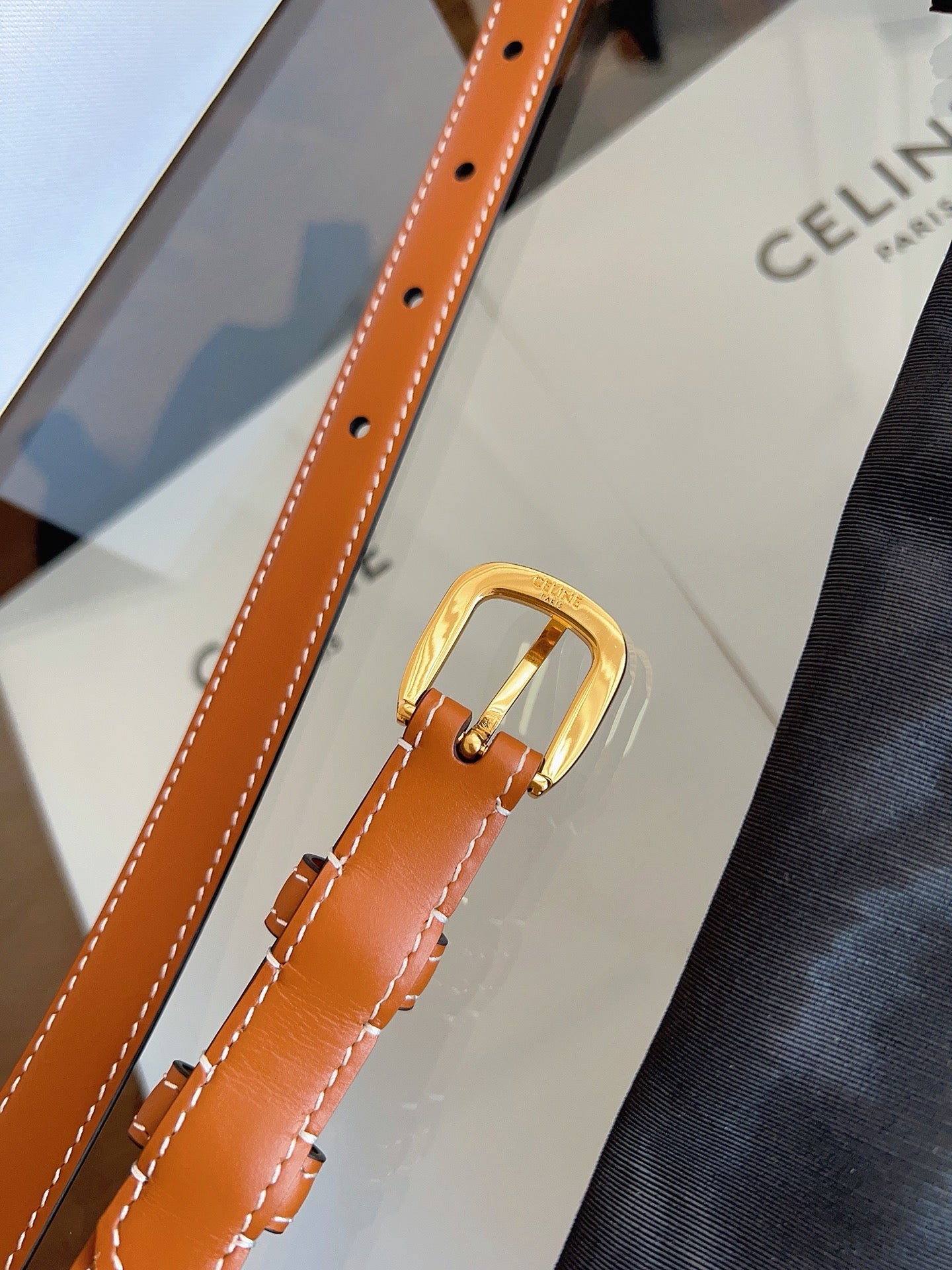 Vivienne Taurillon Belt | 18mm