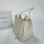 Soft Suede Parachute-Style Woven Bag