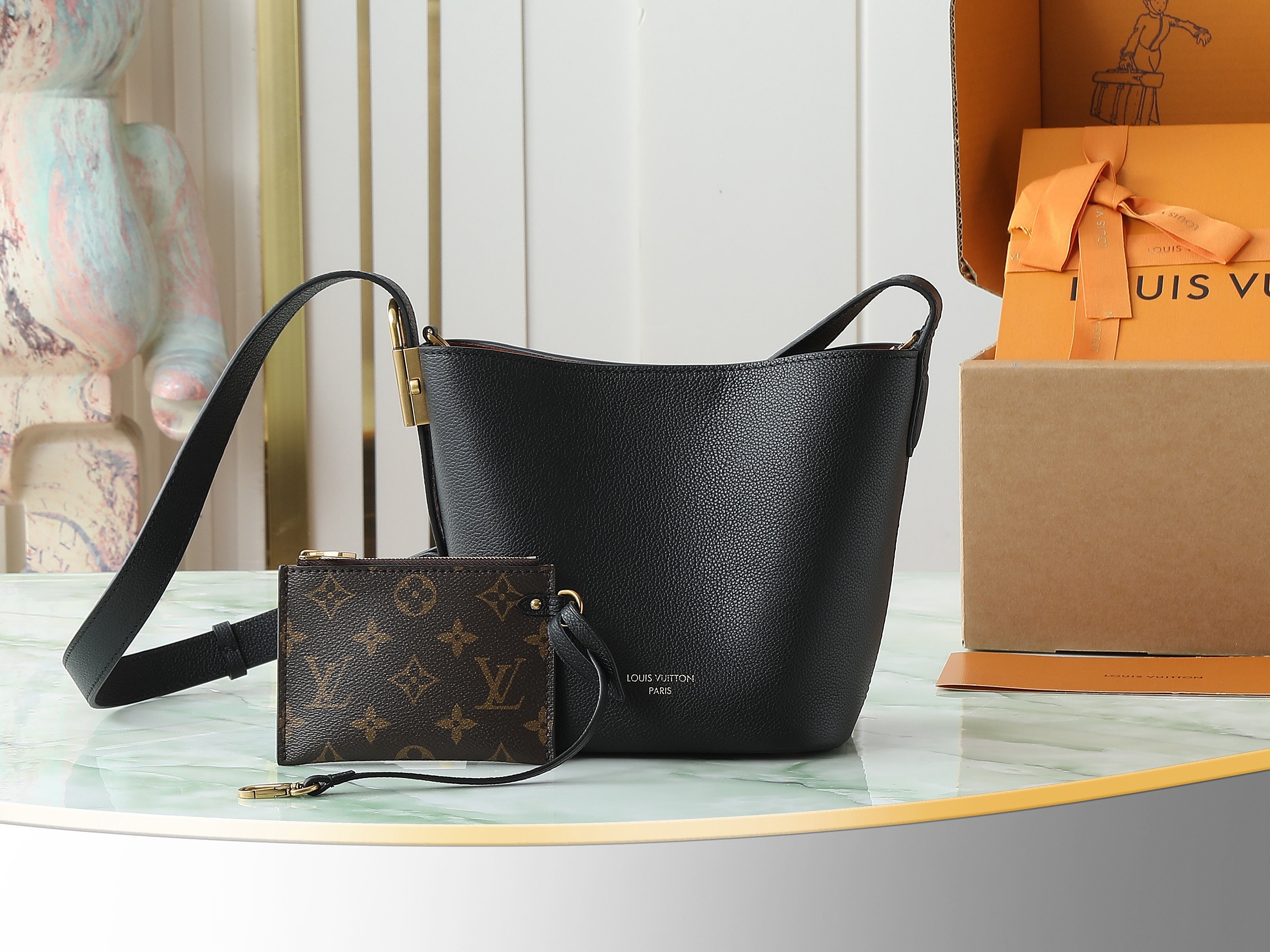 Low Key All In BB Bucket Bag | Full Leather |Premium Quality|
