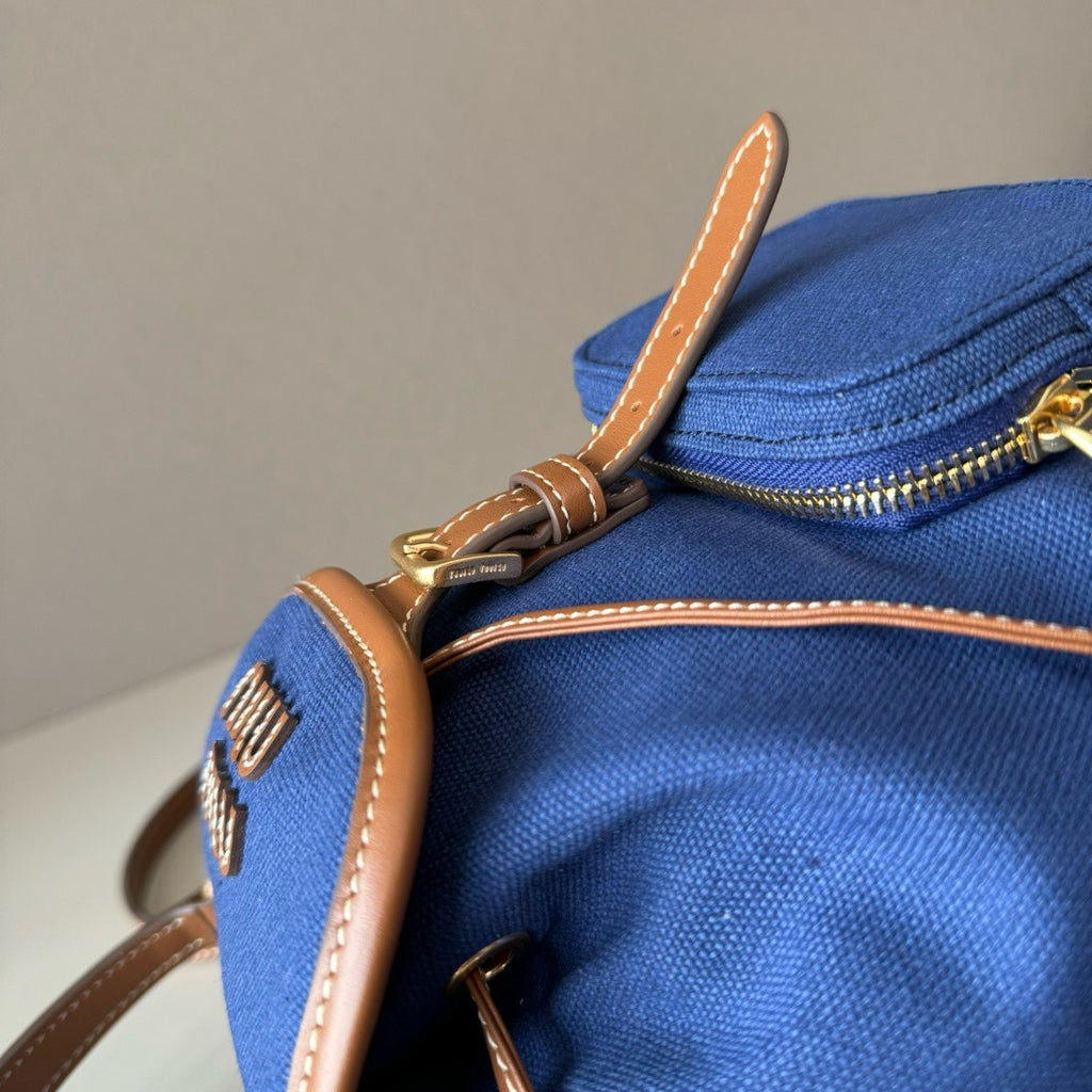 Premium Canvas &  Calfskin College-Style Backpack – JKS