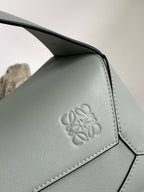 Premium Geometric Soft Leather Shoulder Bag – DSX