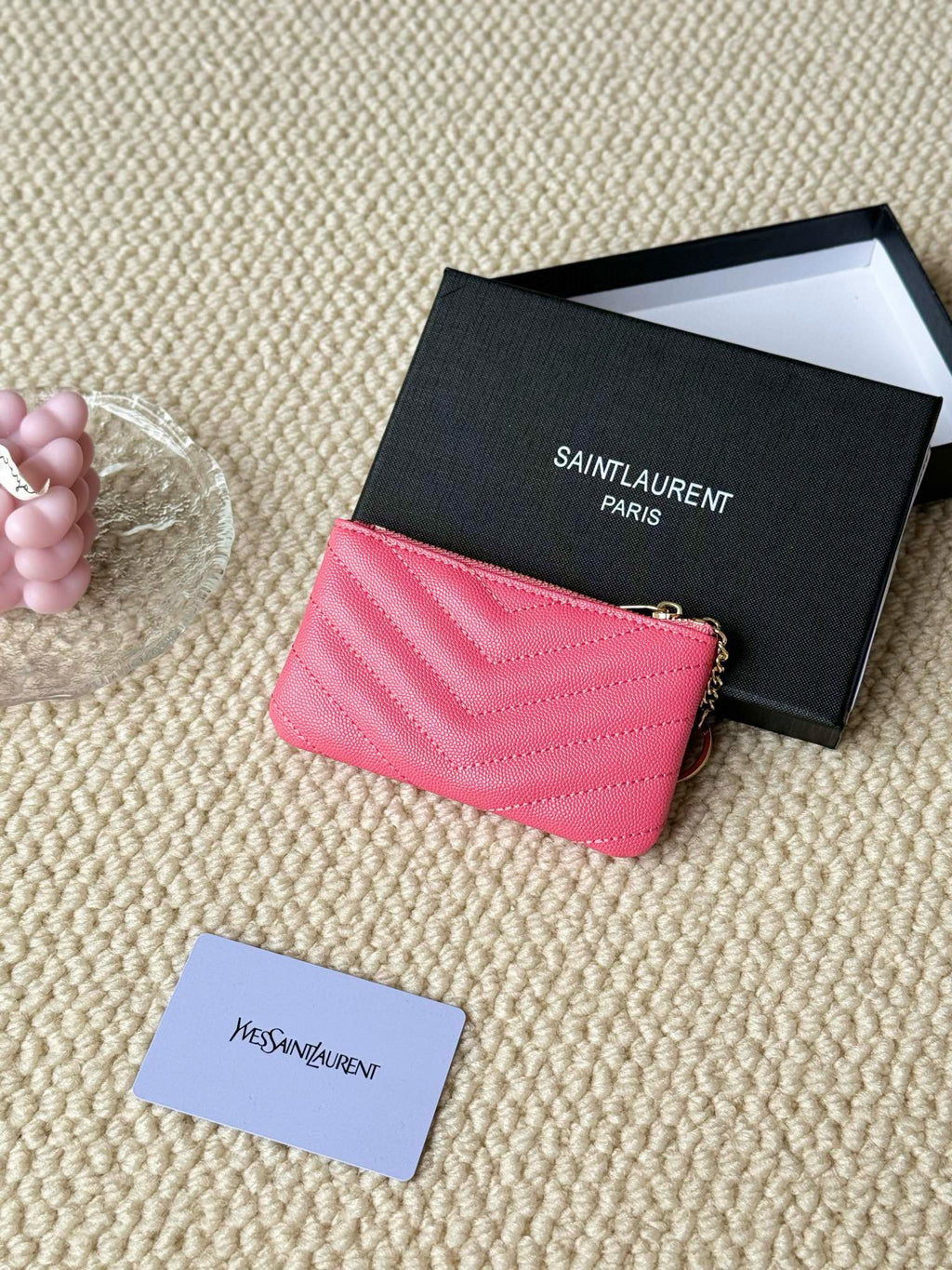 Luxury Quilted Key Pouch