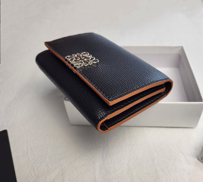 Meticulously Crafted L*o*ew*e Pebble Grain Calf Wallet