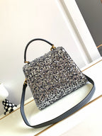 V-SLING 3D Embroidered Sequin Bag | 9866 MTX