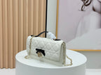 D Bow Top Handle Crossbody Bag