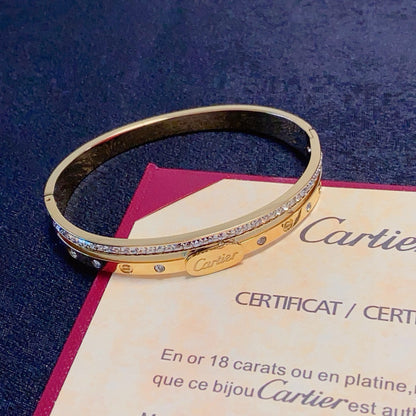 Slim Pavé Crystal Bangle – Refined Elegance