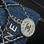 24P Denim Trash Bag Tote