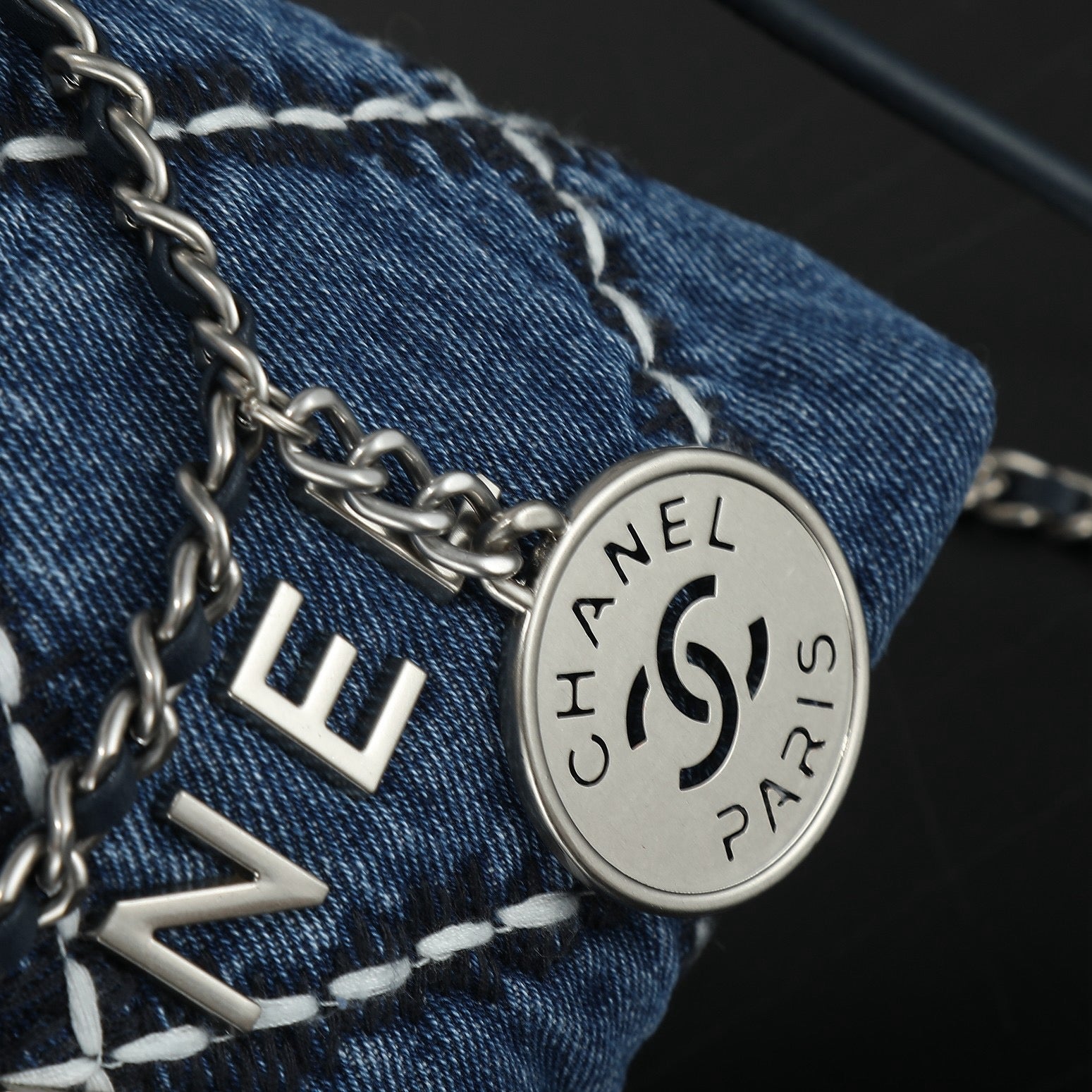 24P Denim Trash Bag Tote