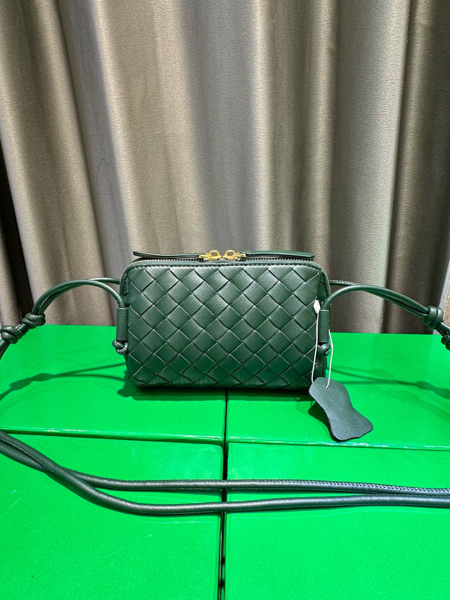Woven Leather Concert Pouch