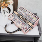 D Elegant Oversized Embroidered Tote Bag