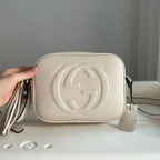 Classic Embossed Leather Camera Bag  (Genuine Cowhide)