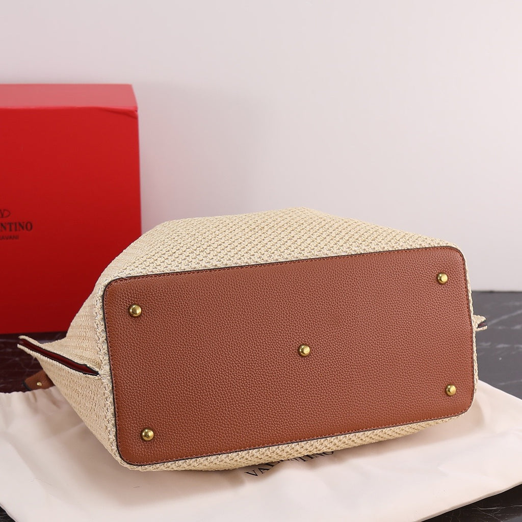 Handwoven Studded Tote Bag