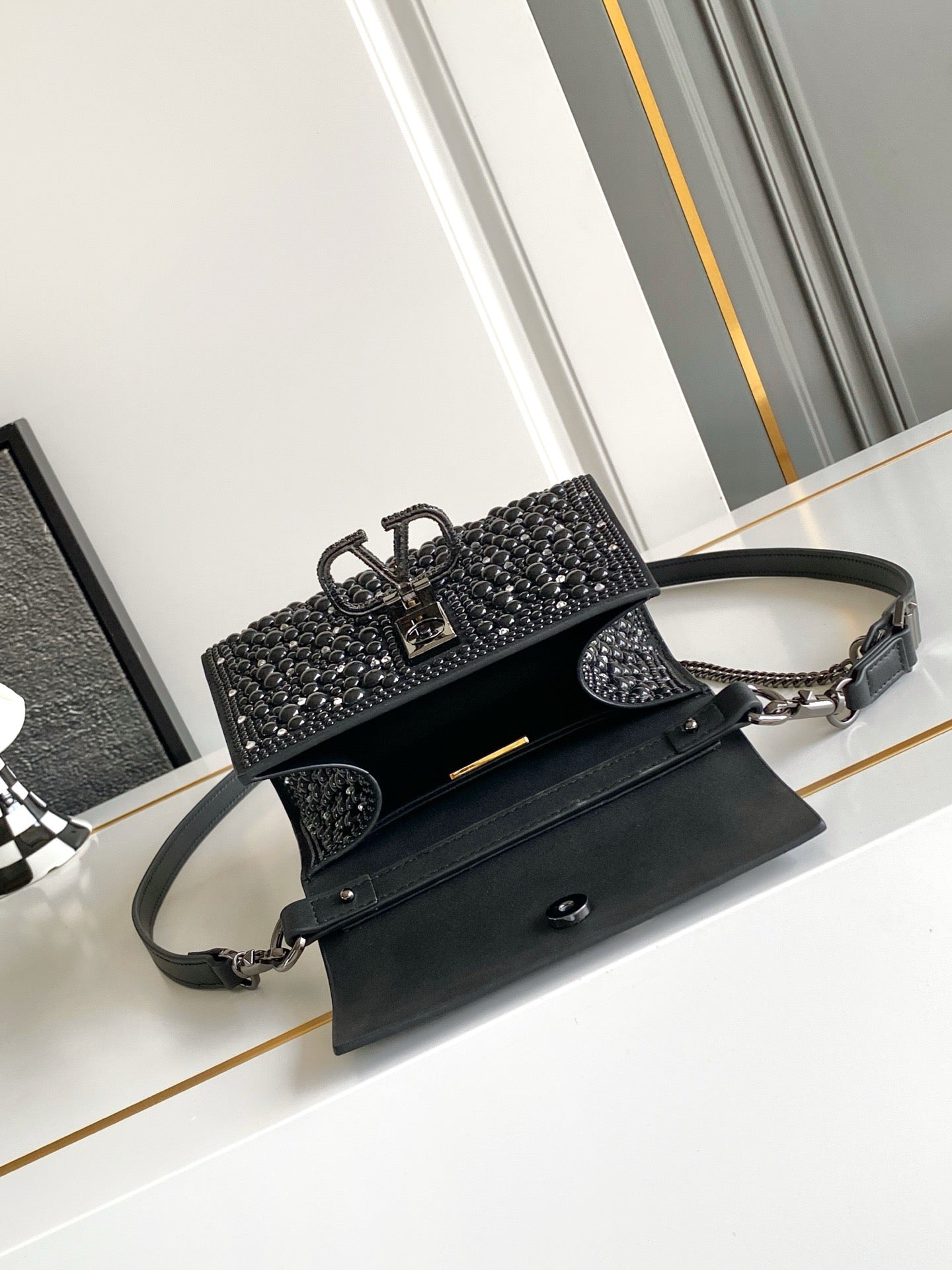 V-SLING Mini Crystal Bag | 9956 MTX
