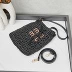 M. M Woven Bucket Bag