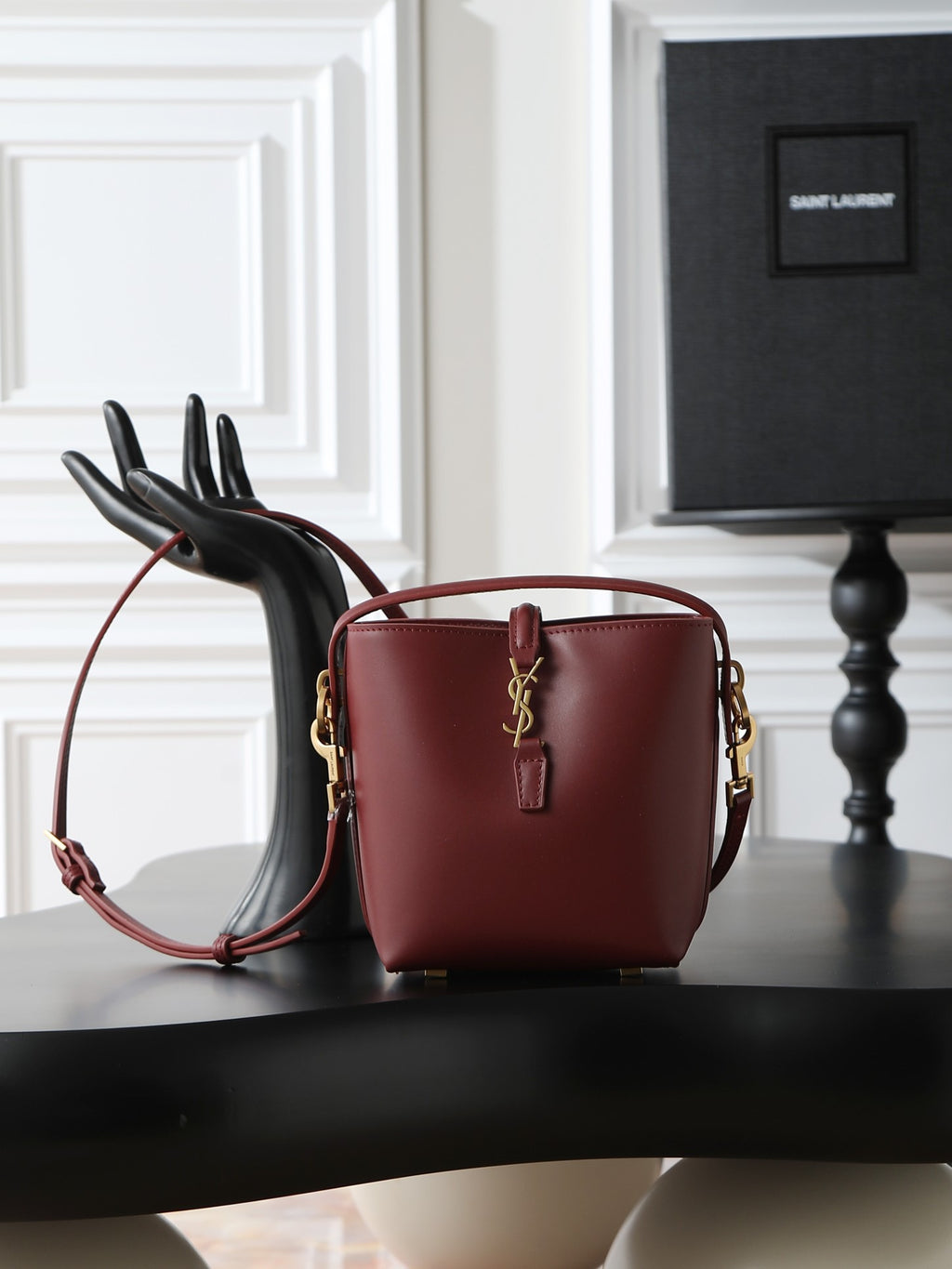 Bucket Bag | LE 37 | Smooth Calfskin | Dark Red (Premium Quality )