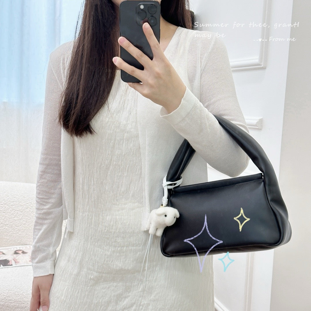 Felt & Leather Bunny Charm 🐰