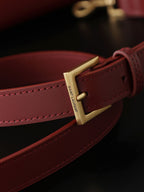 Bucket Bag | LE 37 | Smooth Calfskin | Dark Red (Premium Quality )