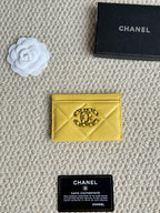 Quilted Lambskin Card Holder