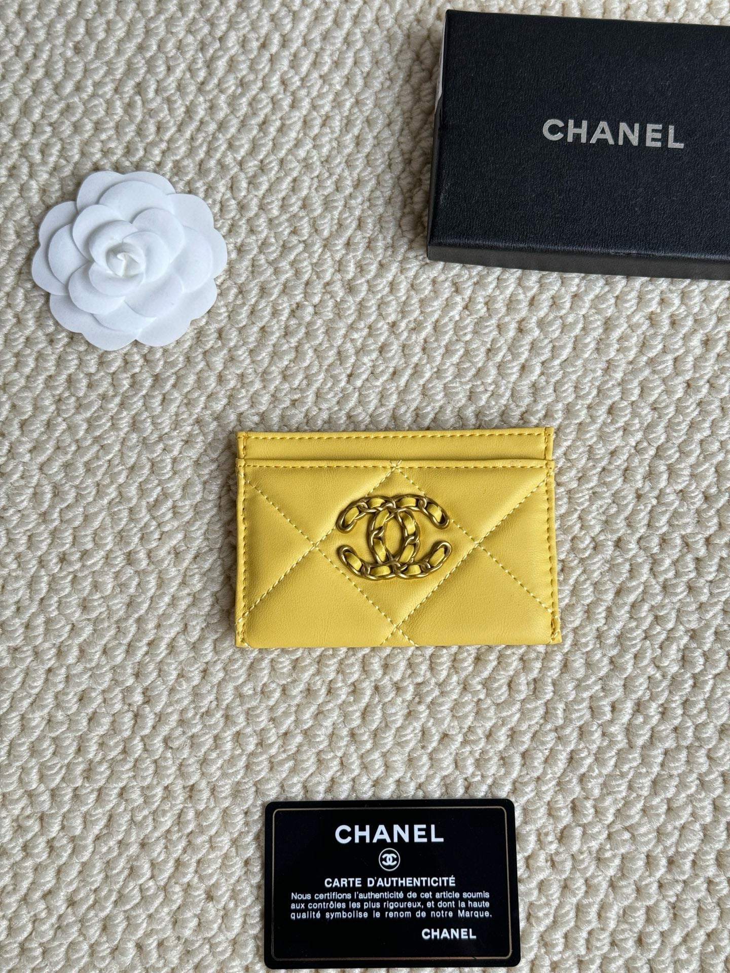 Quilted Lambskin Card Holder